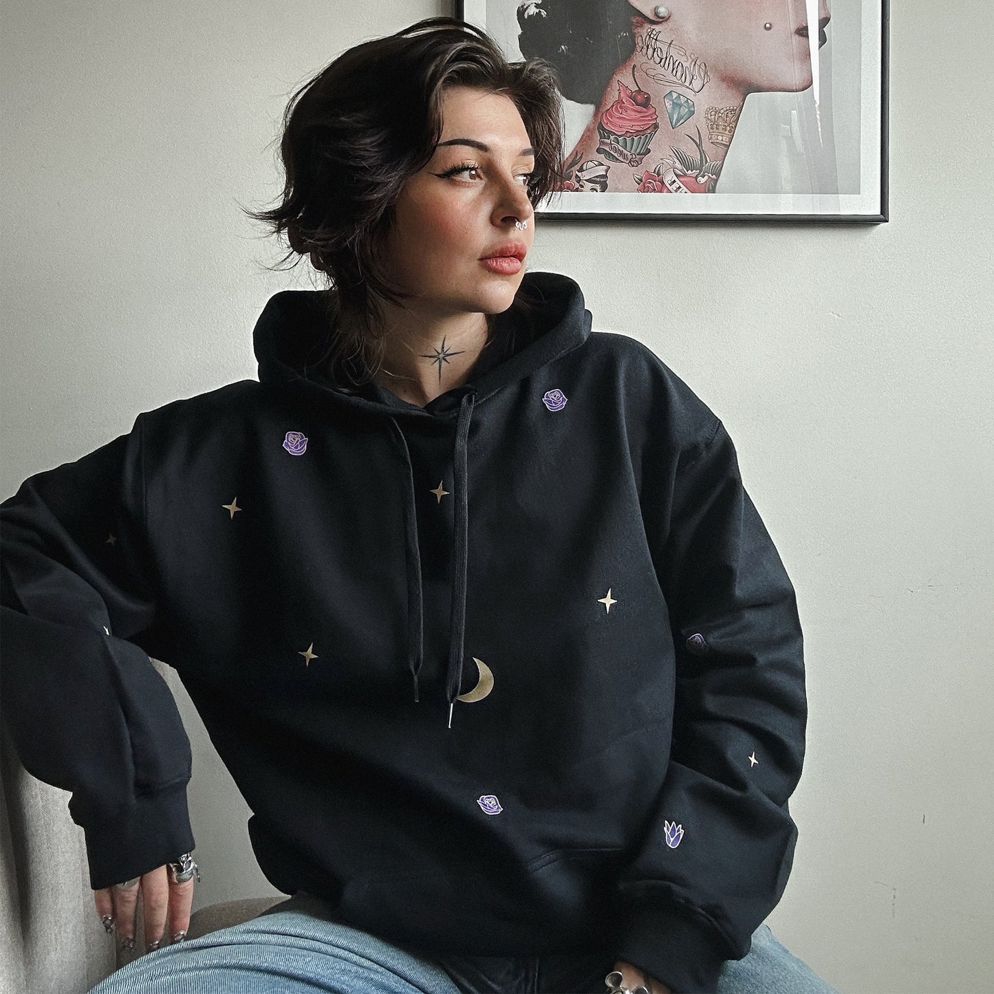 Moon & Roses Hoodie