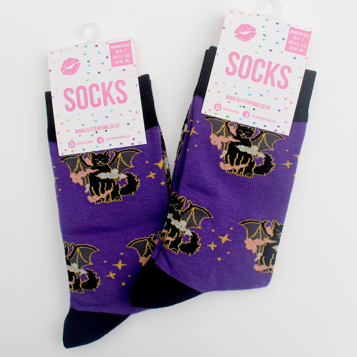 Halloween Vampire Cat Socks