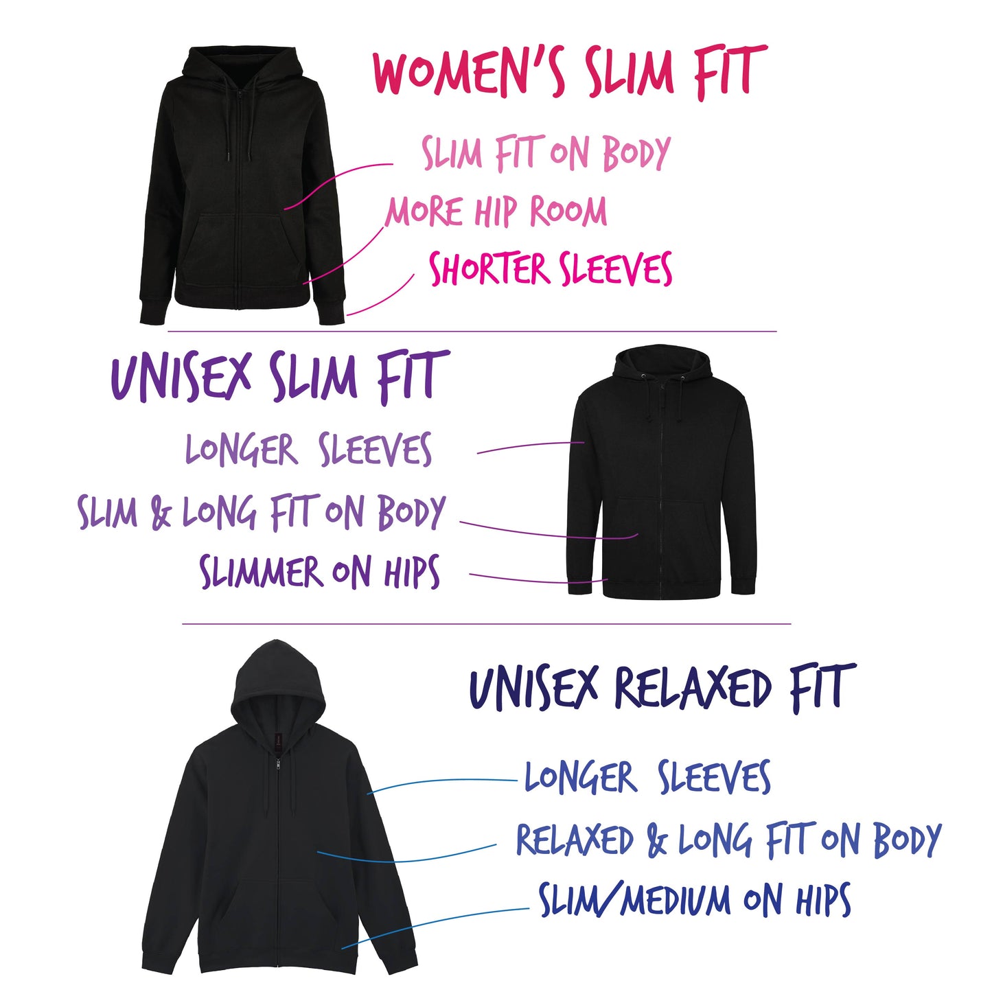 Women's Day & Night Hugging Cats Zip-up Hoodie