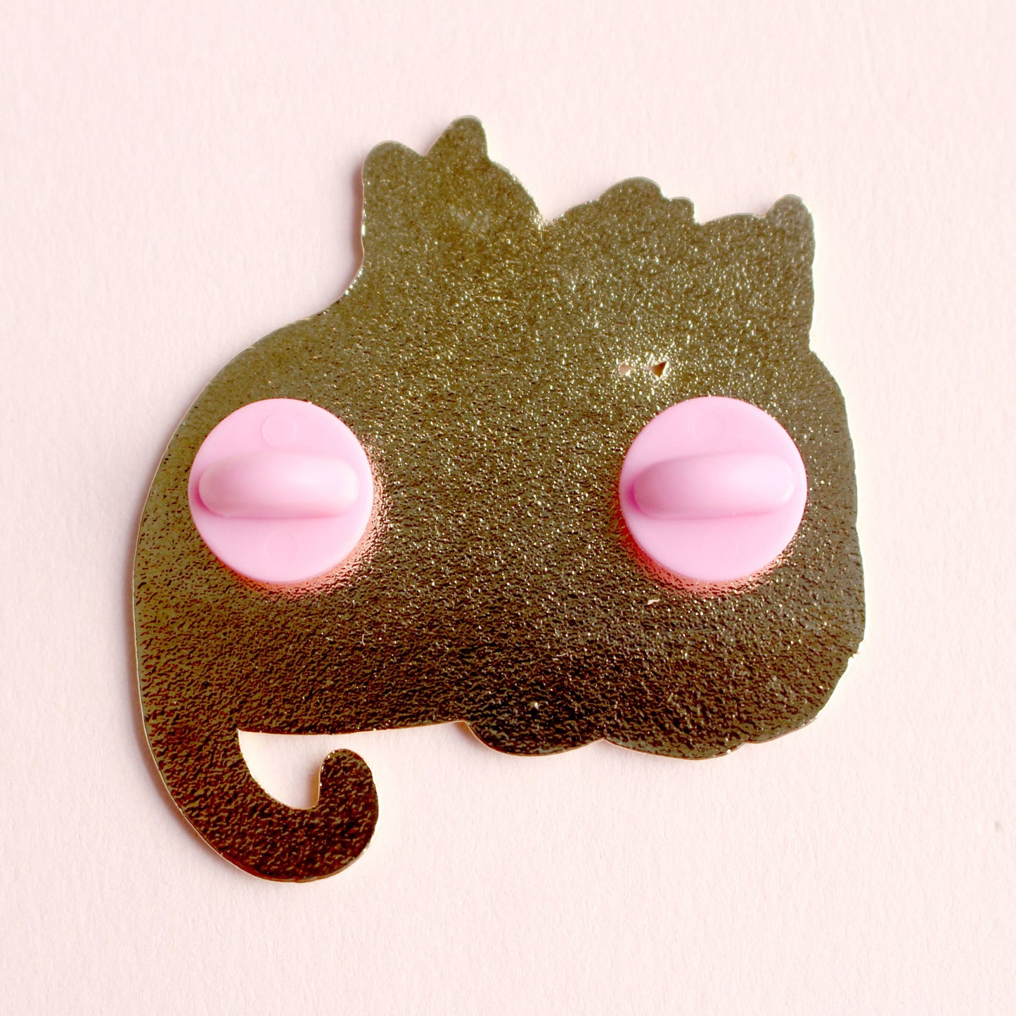 Cat pile enamel pin