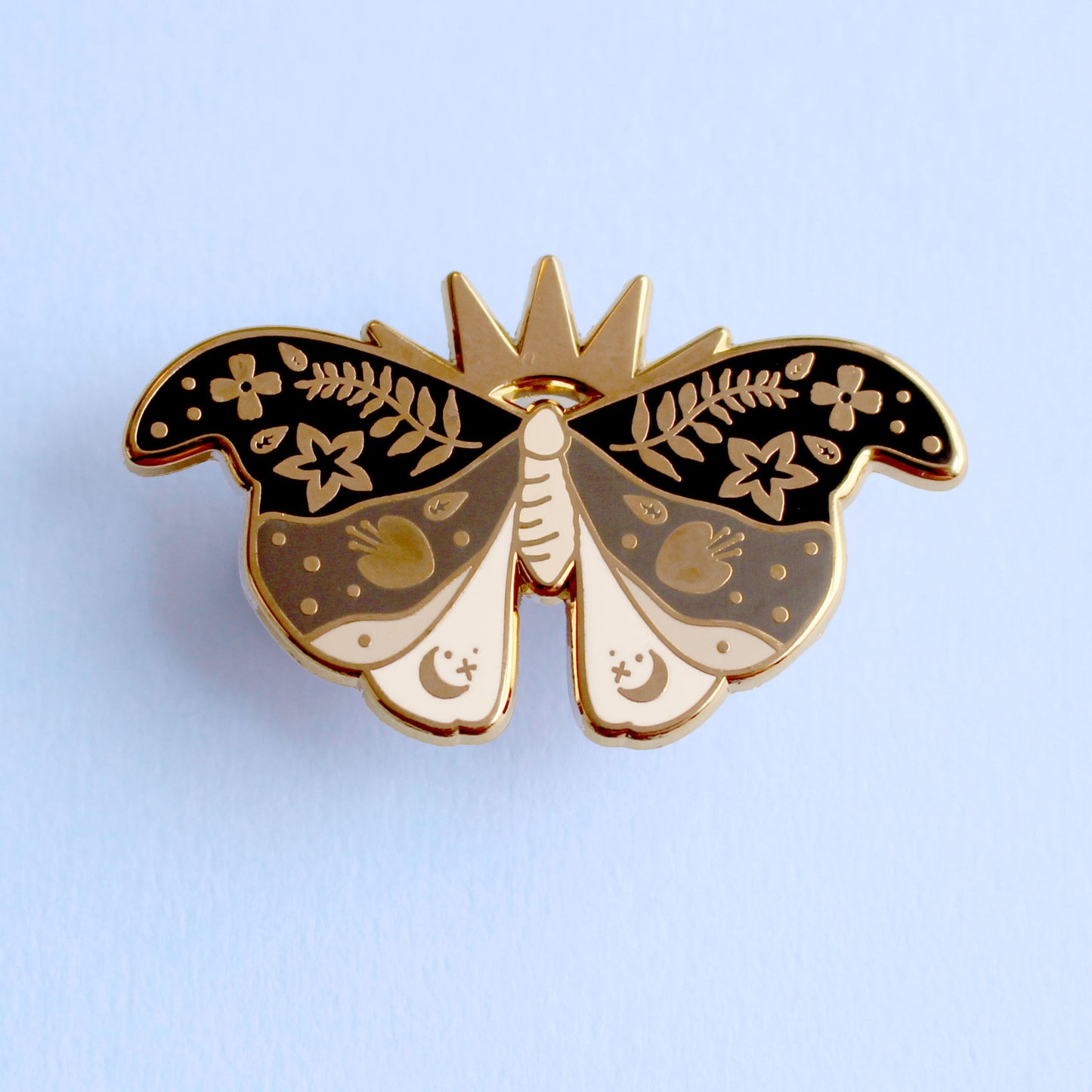 Moth enamel pin