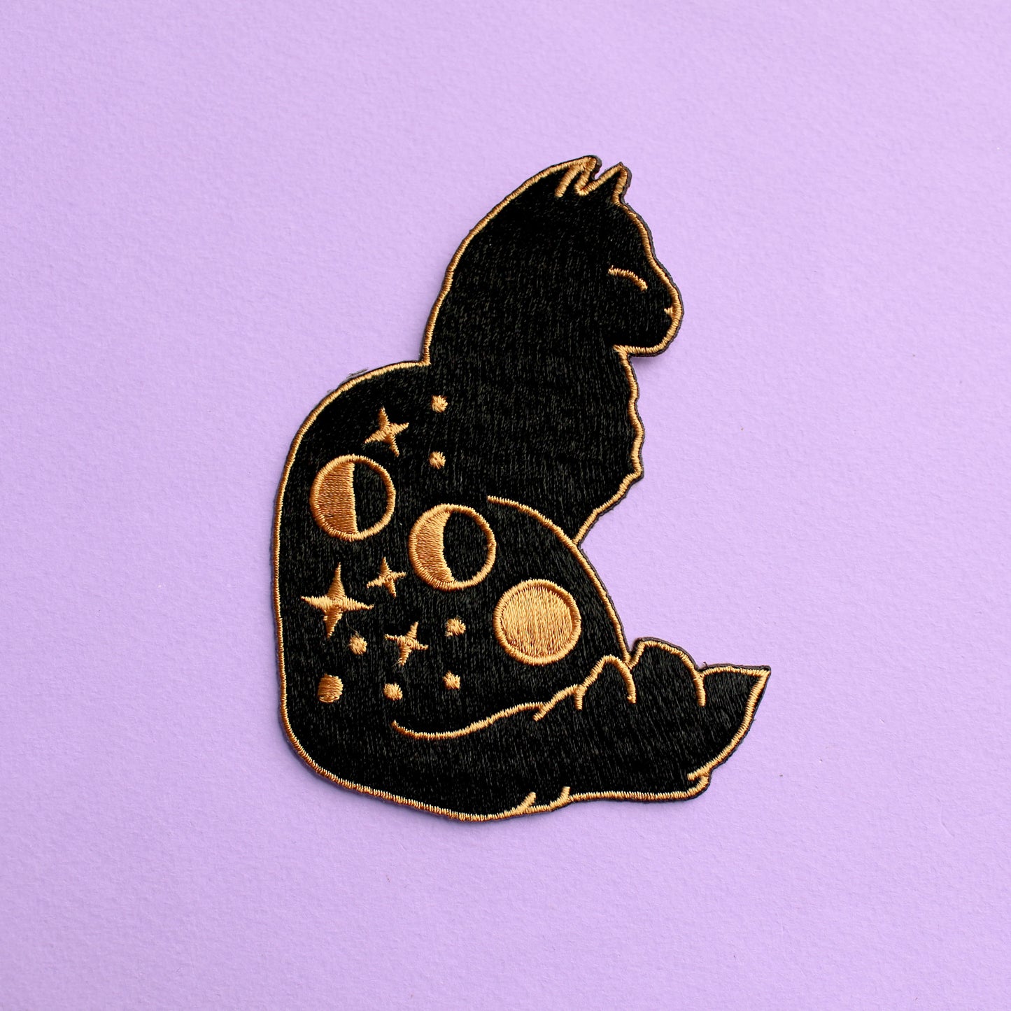 Celestial Cat Iron-on Patch