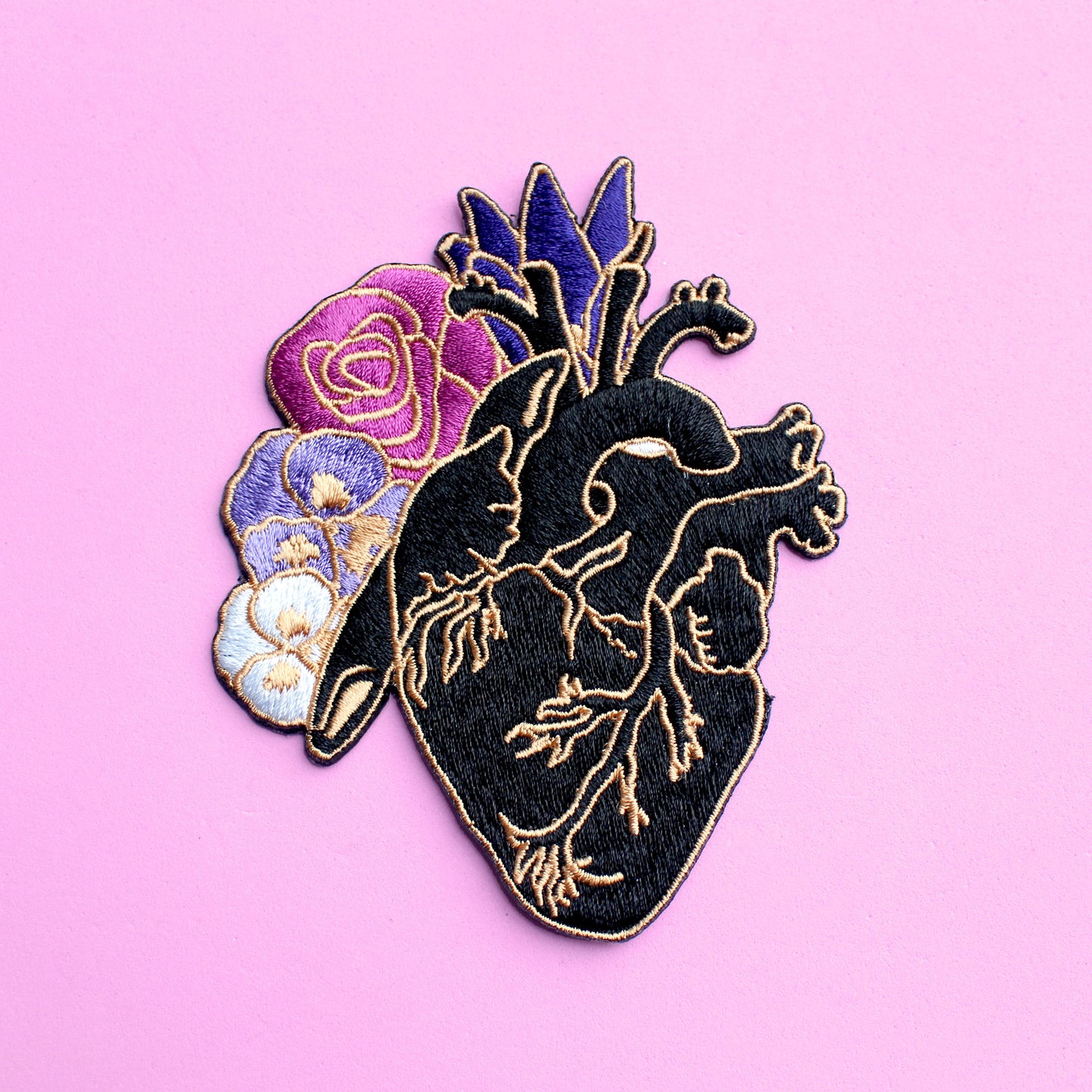 Anatomical Heart Iron-on patch