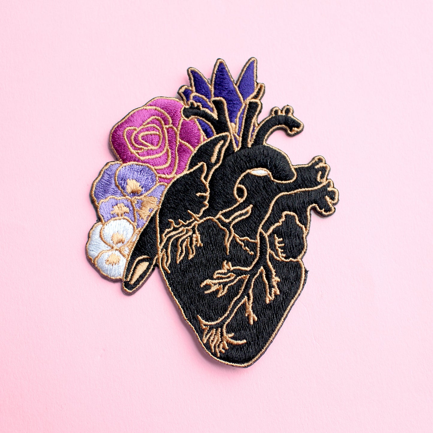 Anatomical Heart Iron-on patch