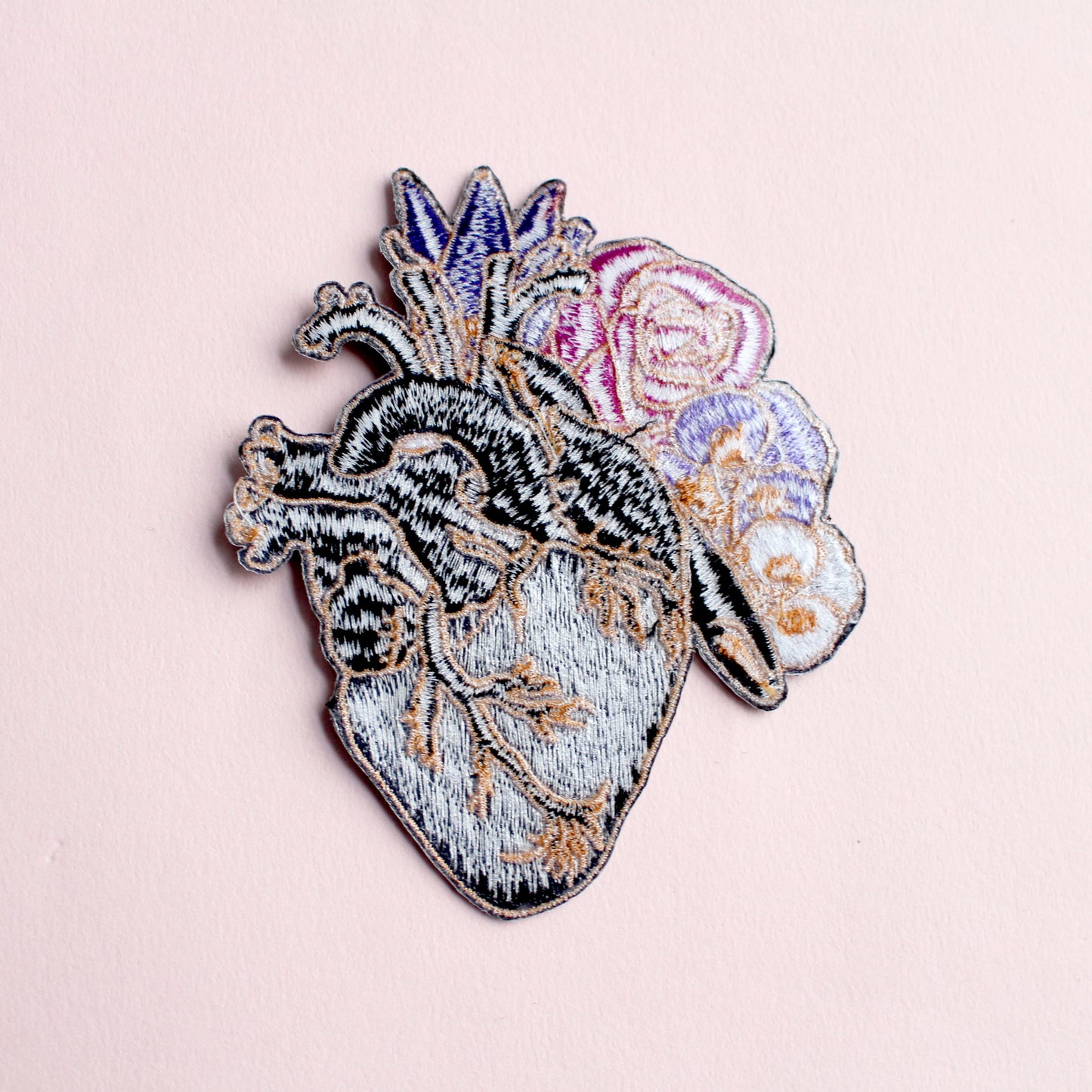 Anatomical Heart Iron-on patch