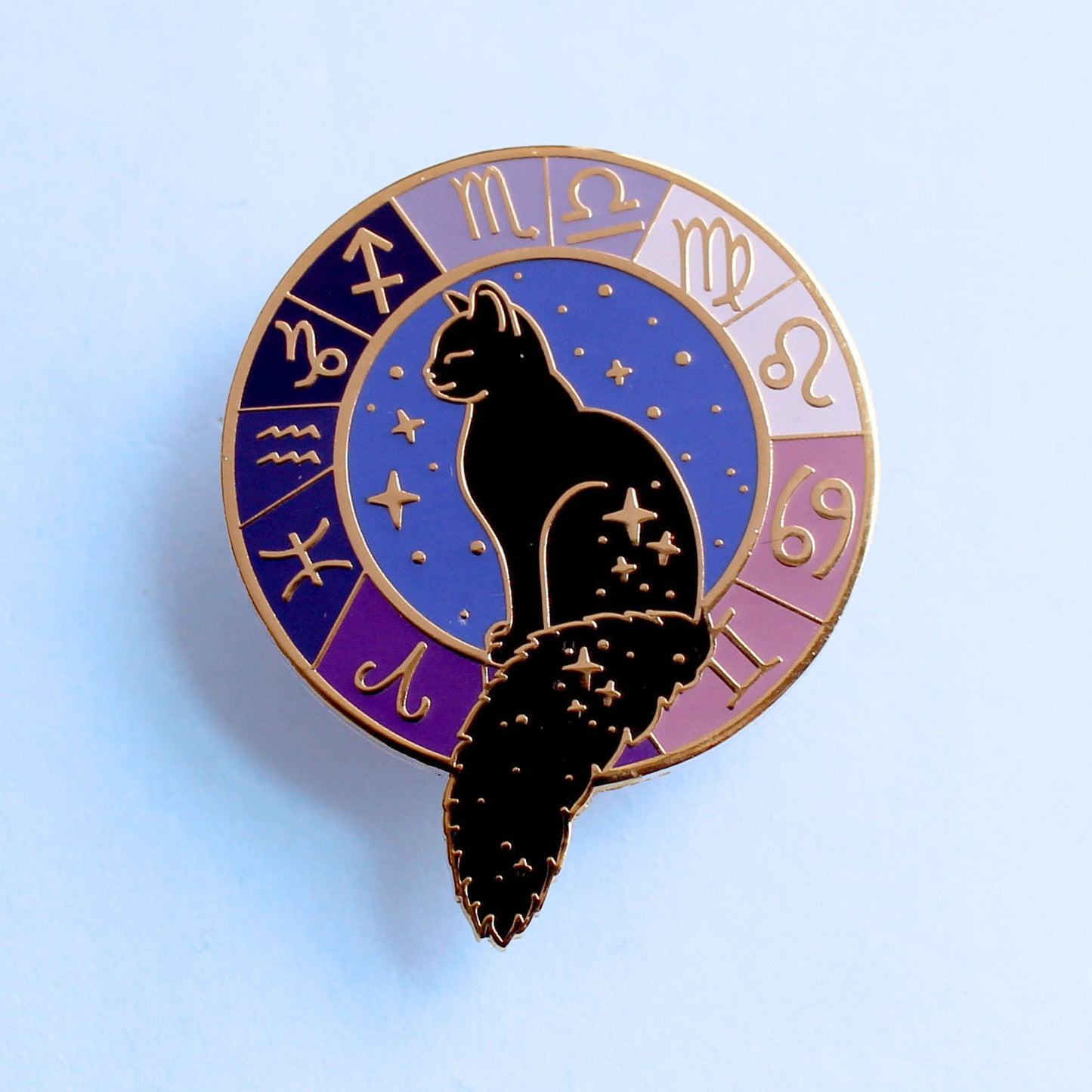 Zodiac Cat Enamel Pin