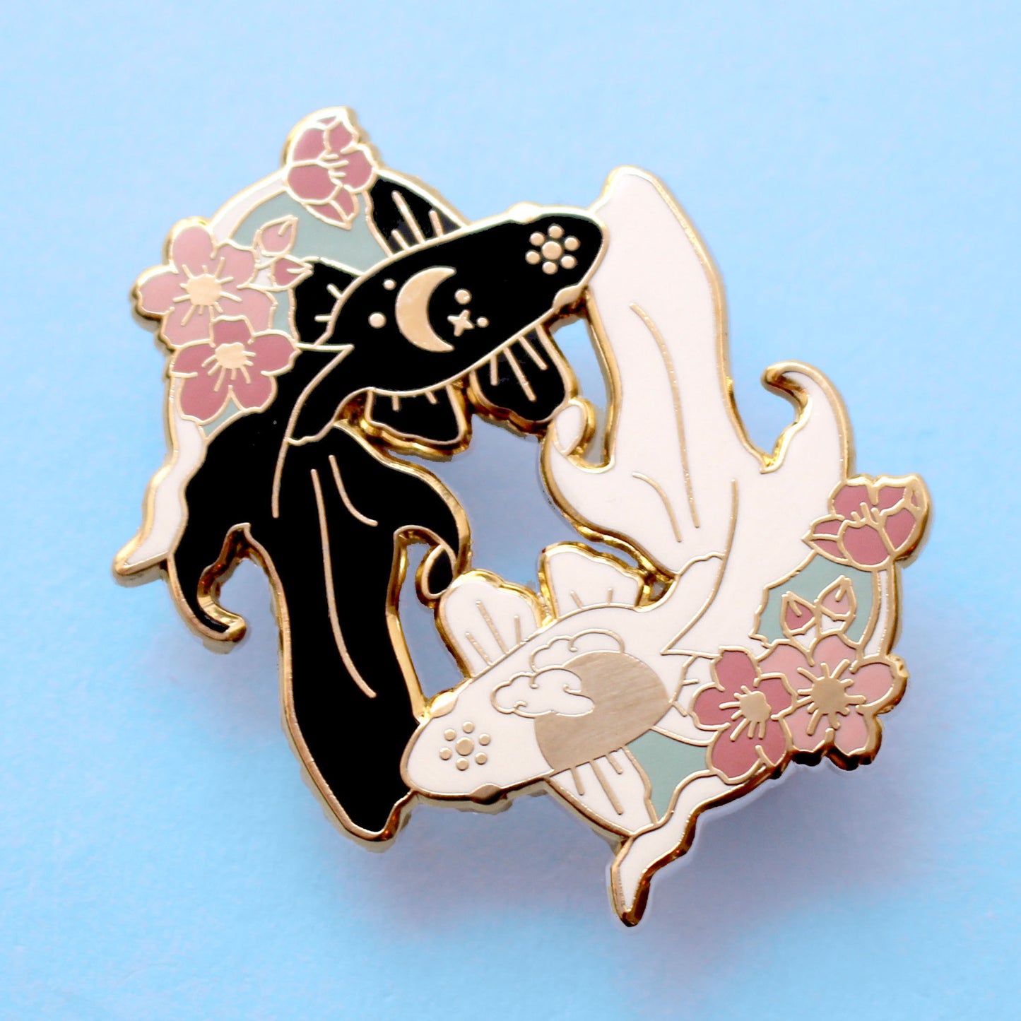 Fish enamel pin