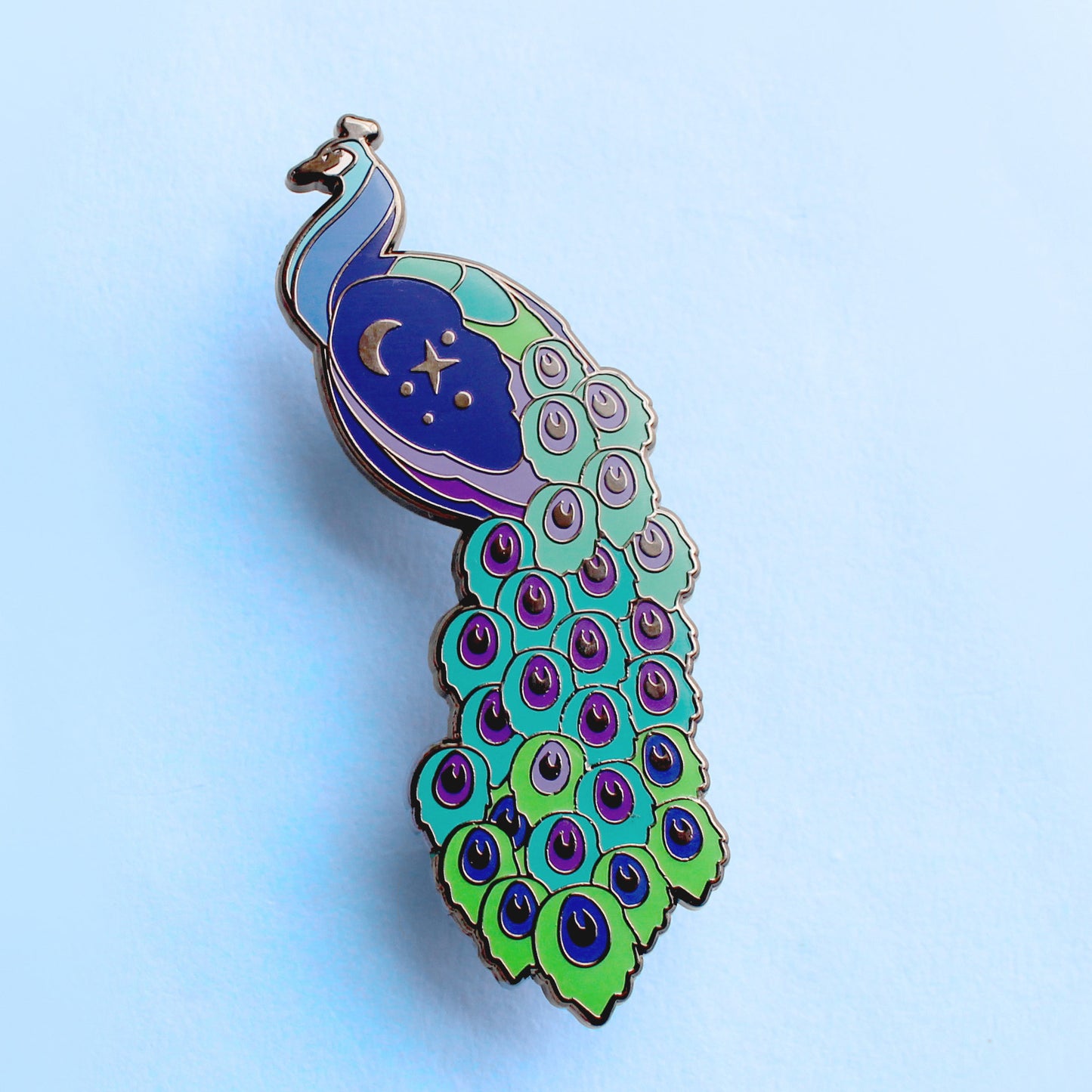 Peacock Enamel Pin