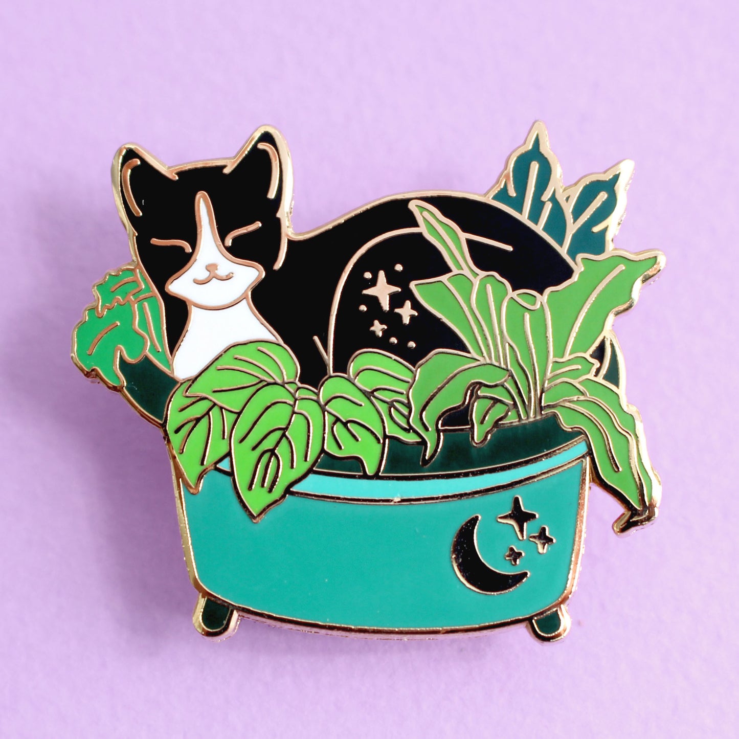 Plant Pot Cat Hard Enamel Pin