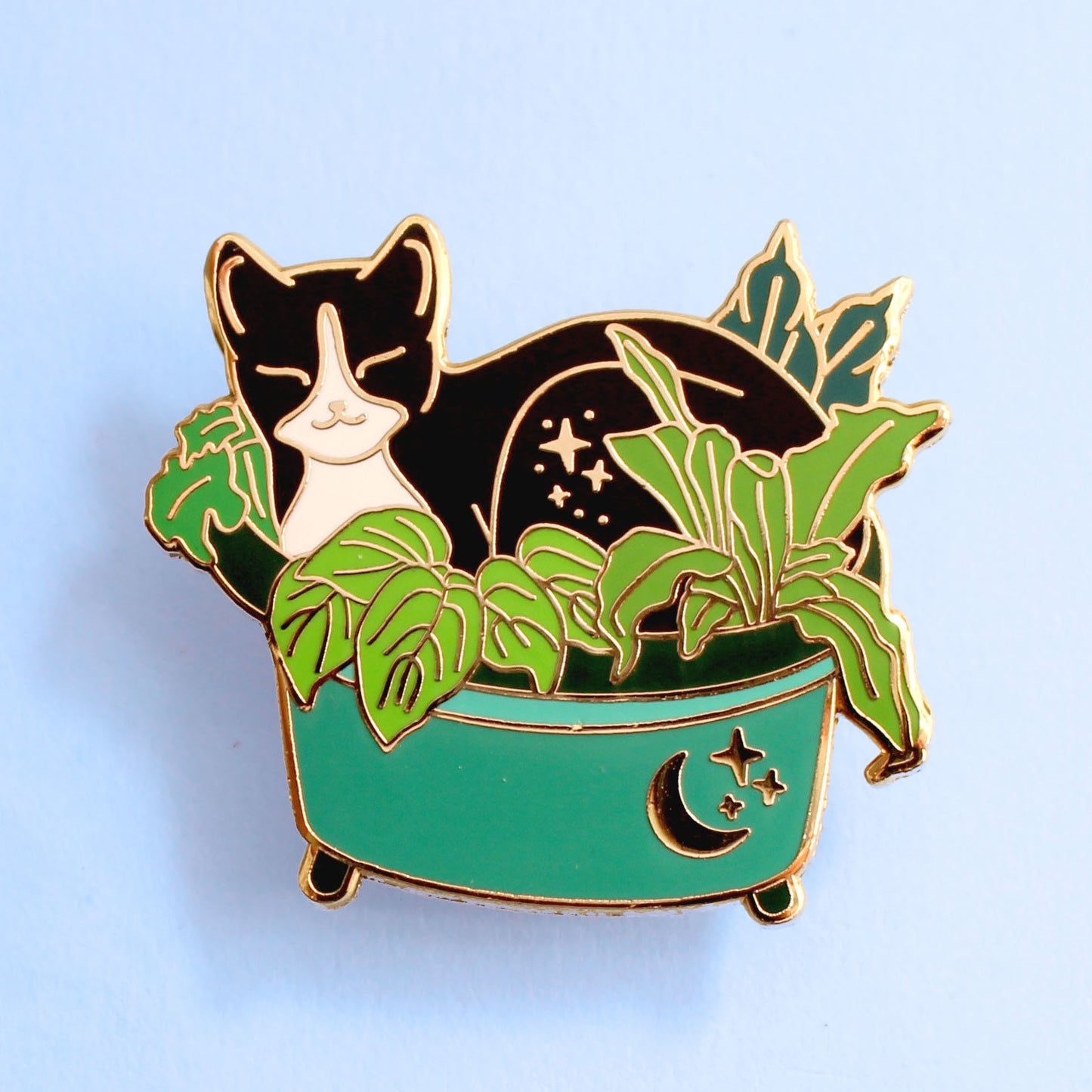 Plant Pot Cat Hard Enamel Pin