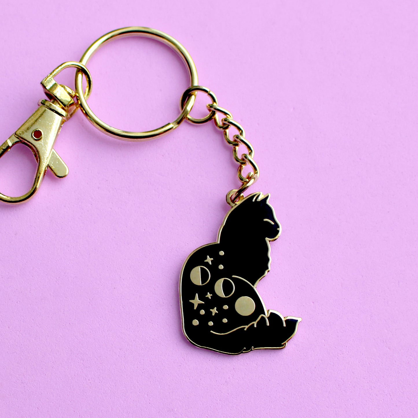 Celestial Cat Keychain