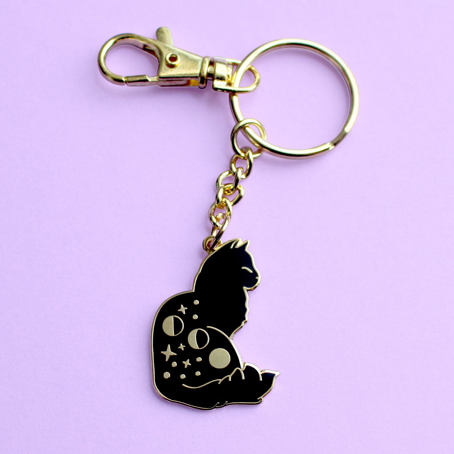 Celestial Cat Keychain