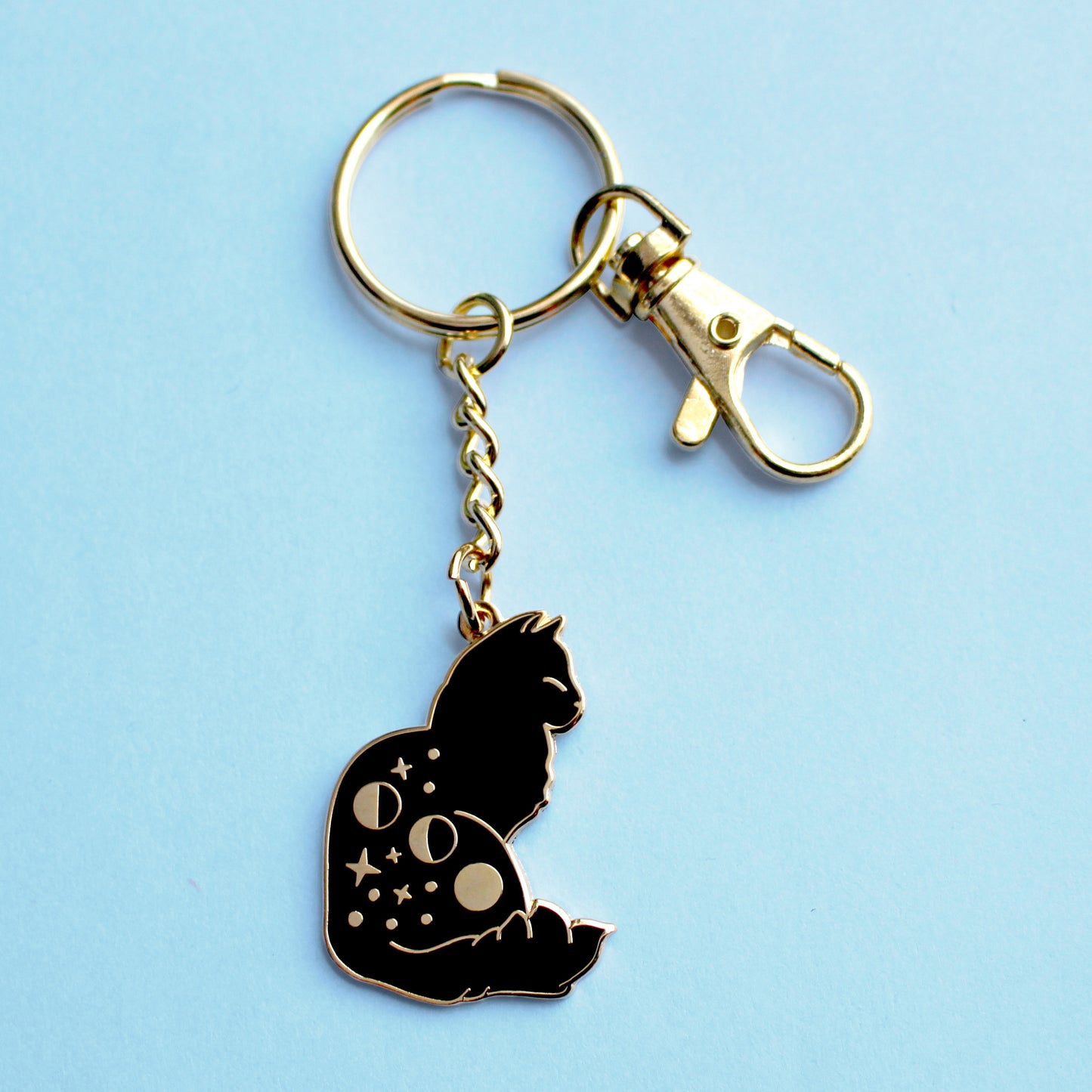 Celestial Cat Keychain