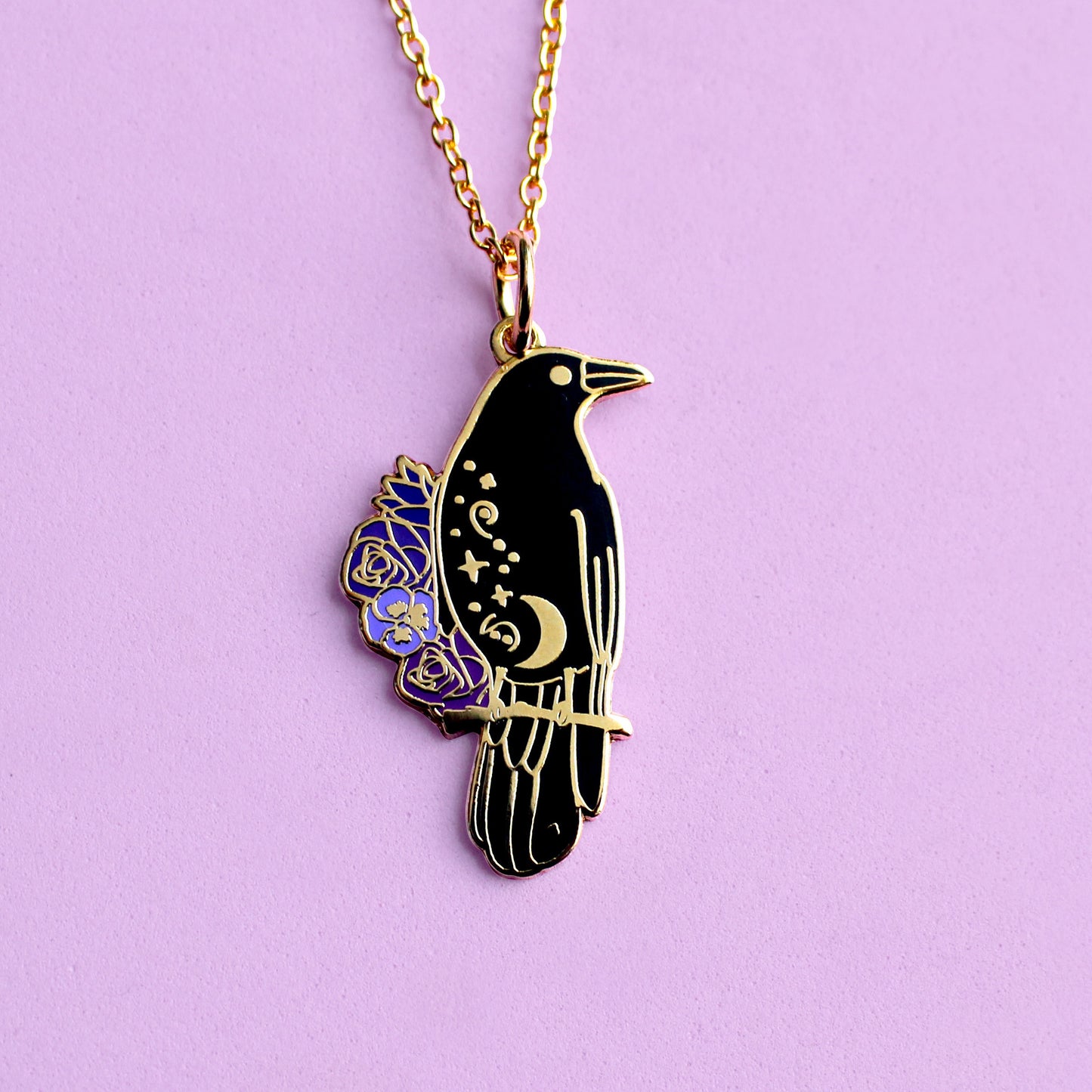 Crow necklace