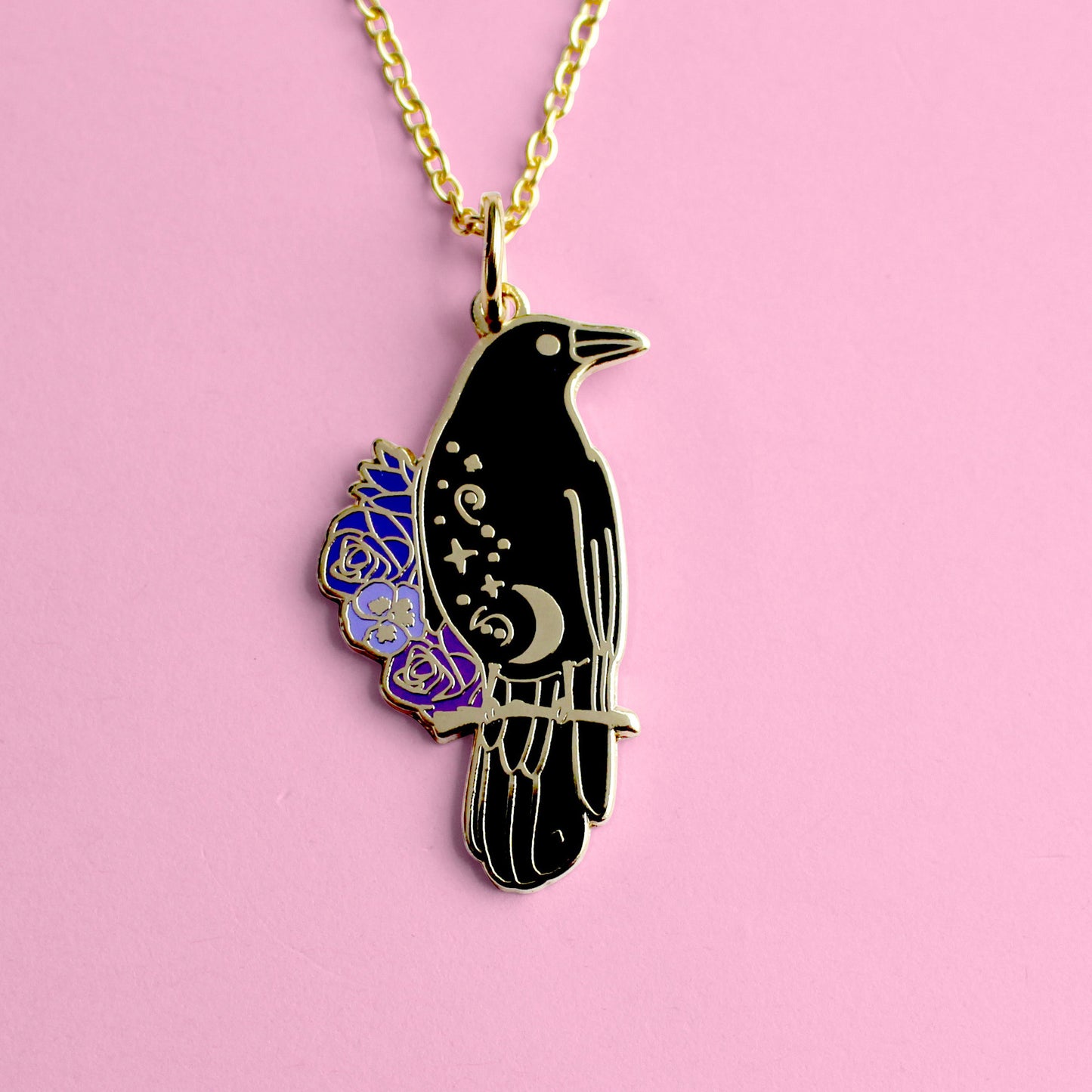 Crow necklace