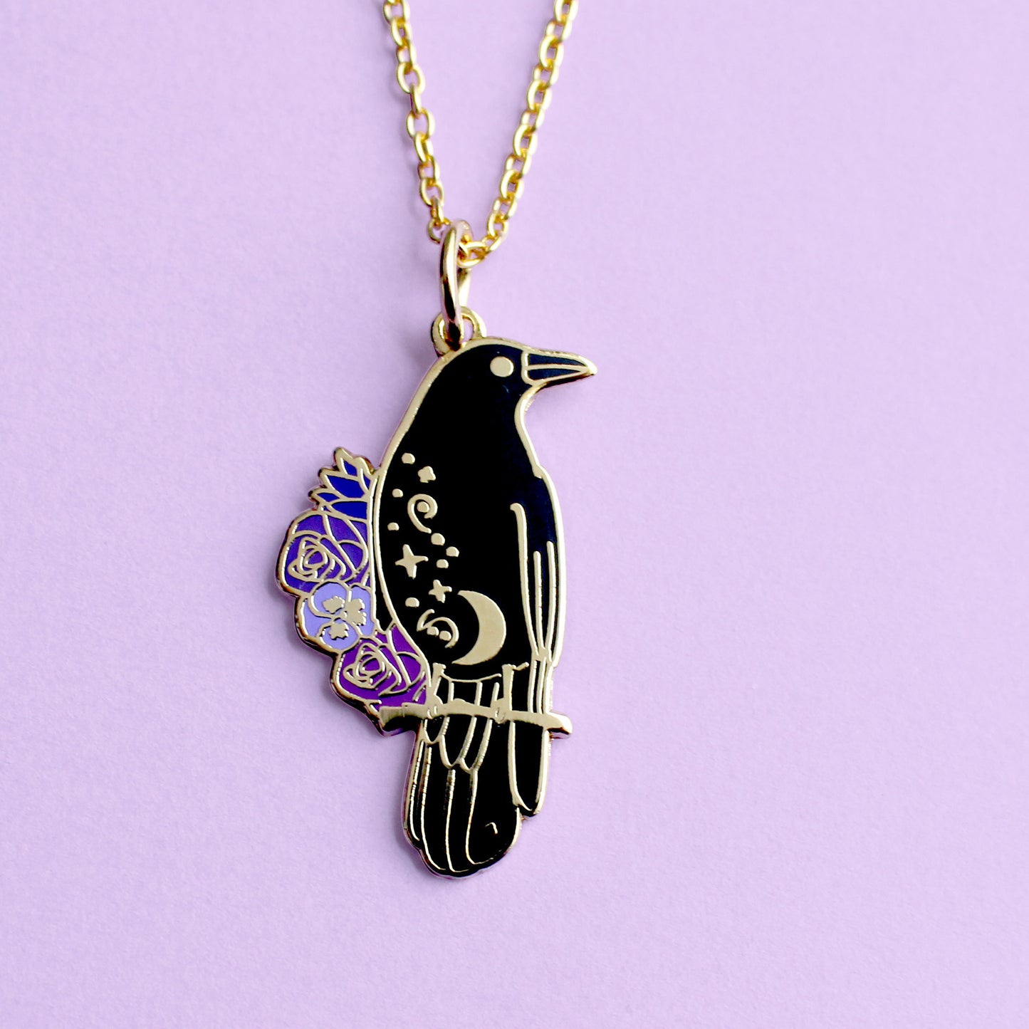 Crow necklace