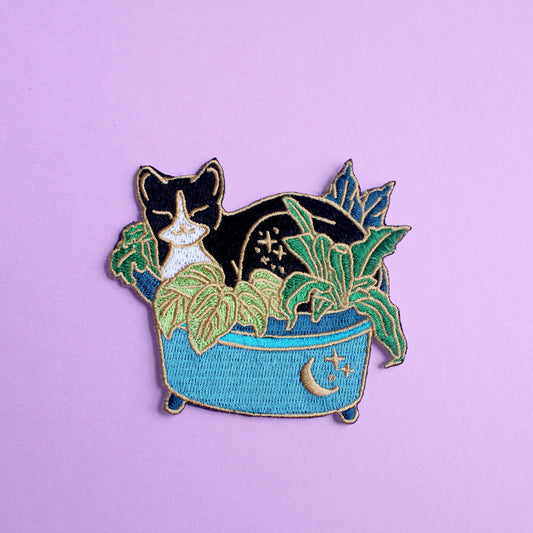 Plant Cat Iron-on Patch