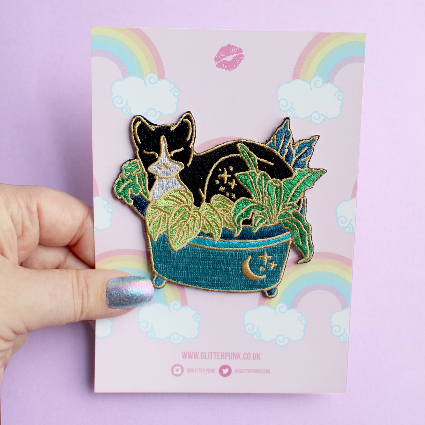 Plant Cat Iron-on Patch
