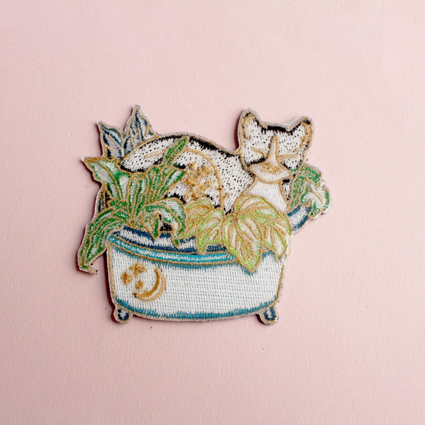 Plant Cat Iron-on Patch