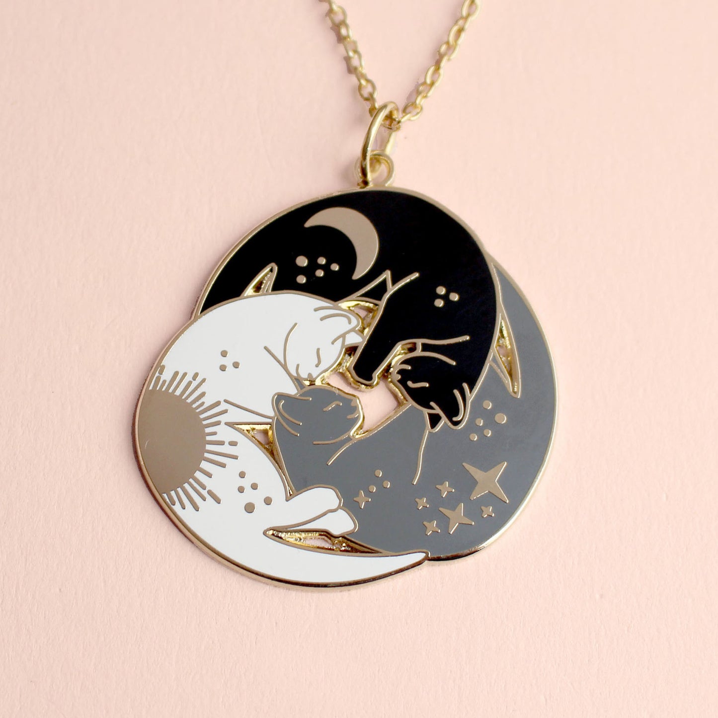 Trio of Cats Necklace