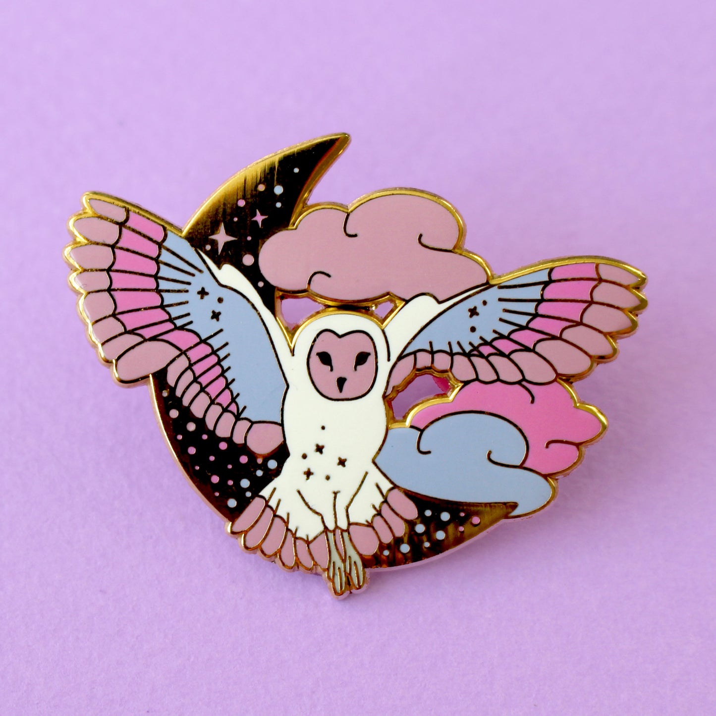 The Midnight Owl enamel pin