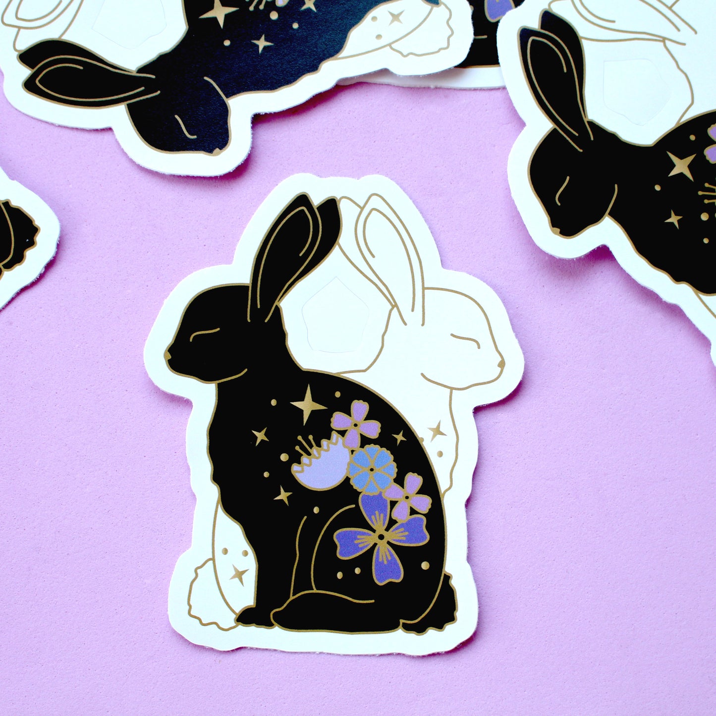 Flower Rabbits Sticker