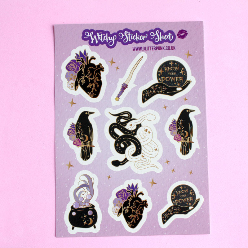 Witchy sticker set