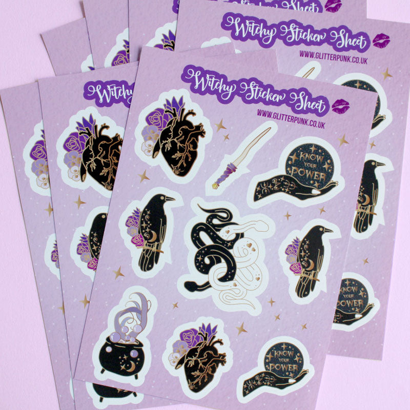 Witchy sticker set