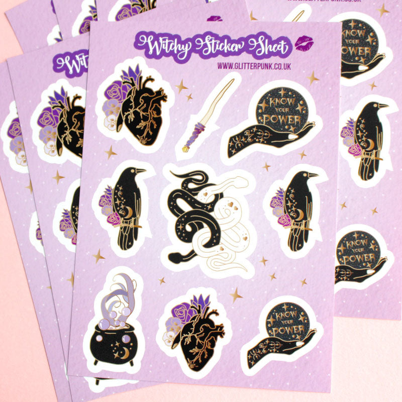Witchy sticker set