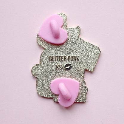 Read Banned Books Cat Enamel Pin