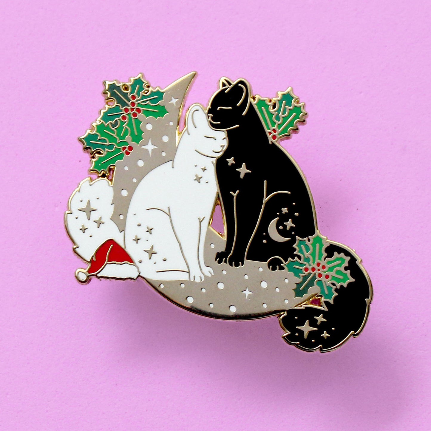 Christmas Cats Enamel Pin