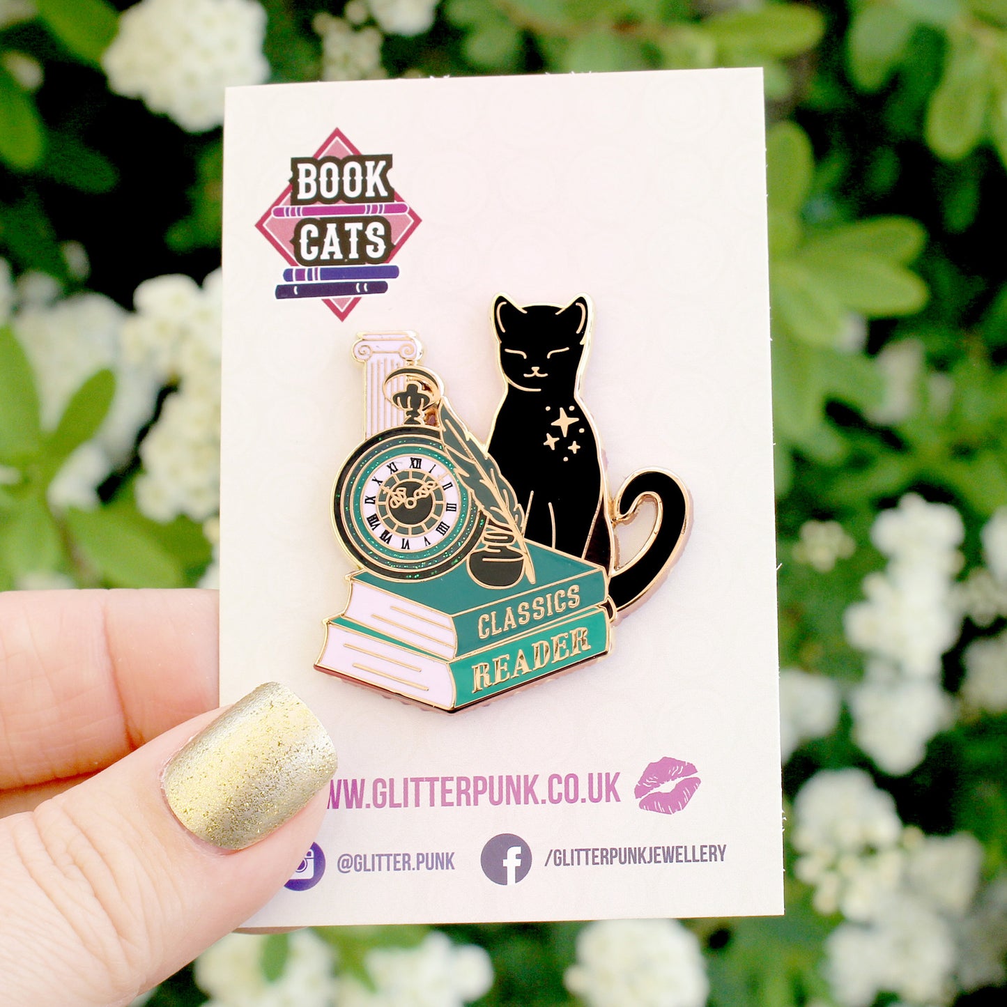 Classics Reader Cat Enamel Pin