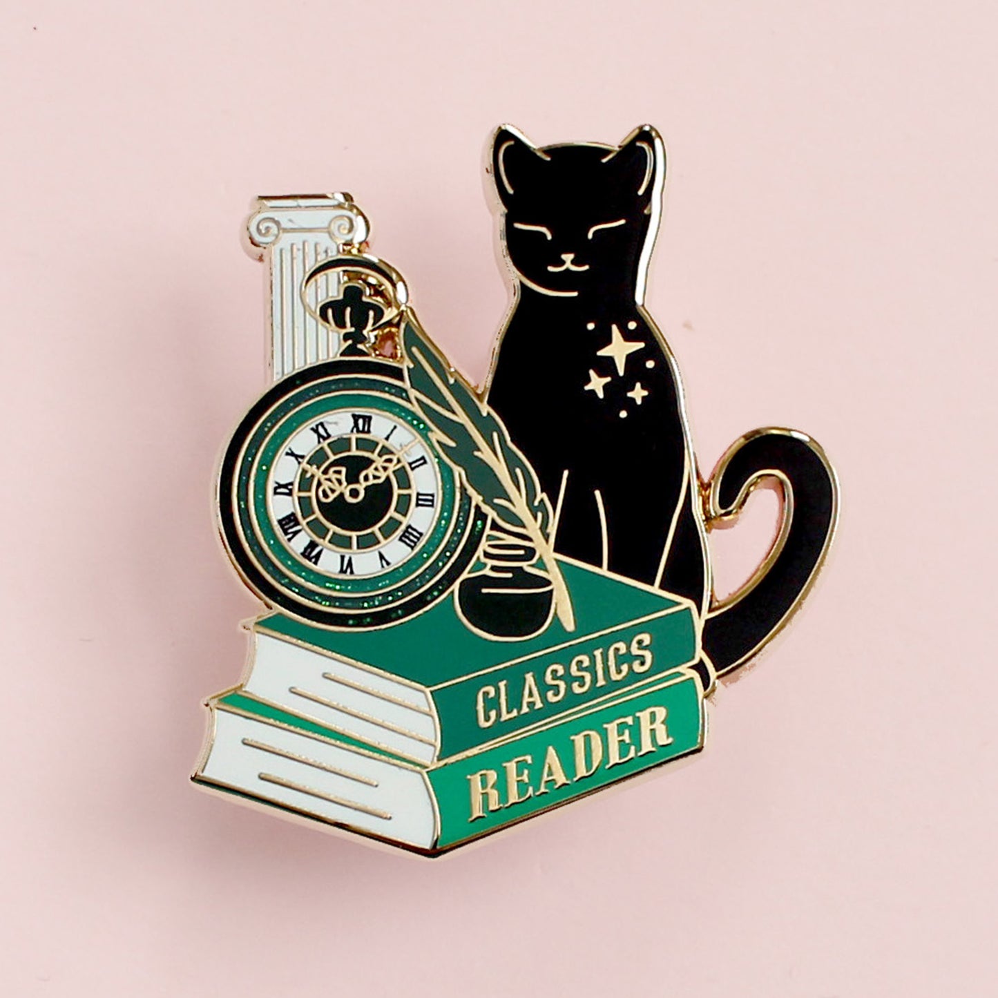 Classics Reader Cat Enamel Pin