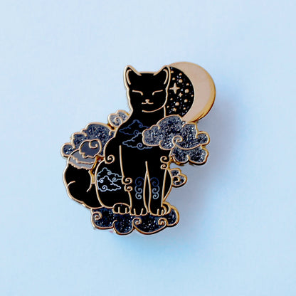 Cloud Cat Enamel Pin - Climate Cats