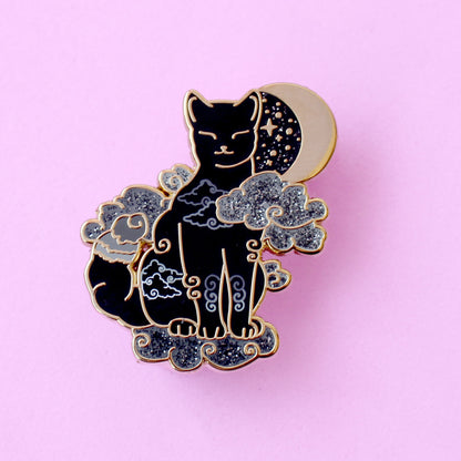 Cloud Cat Enamel Pin - Climate Cats