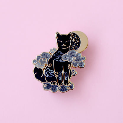 Cloud Cat Enamel Pin - Climate Cats