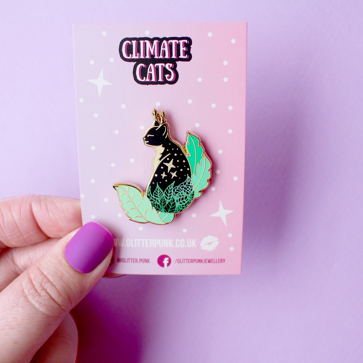 Earth Cat Enamel Pin - Climate Cats