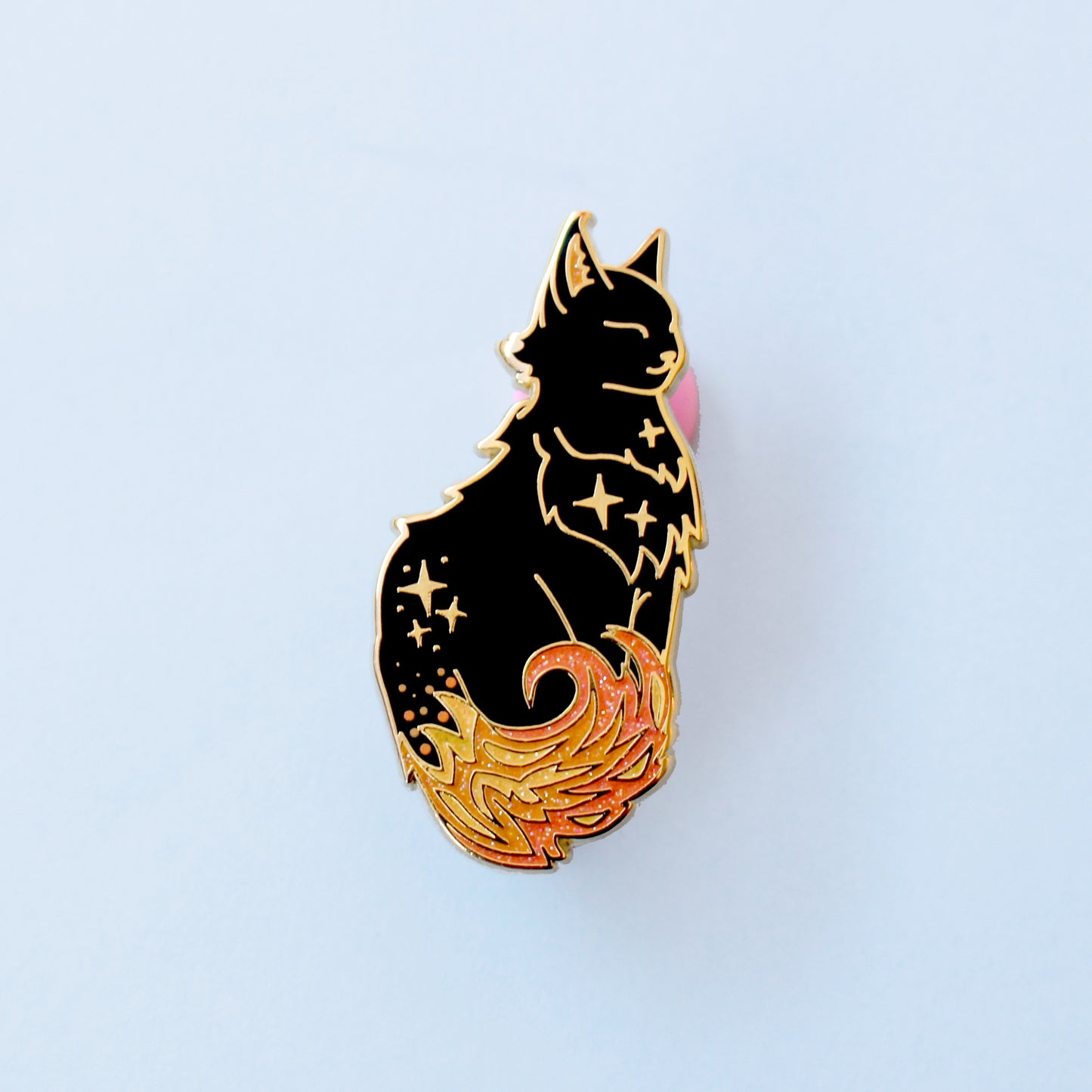 Fire Cat Enamel Pin - Climate Cats