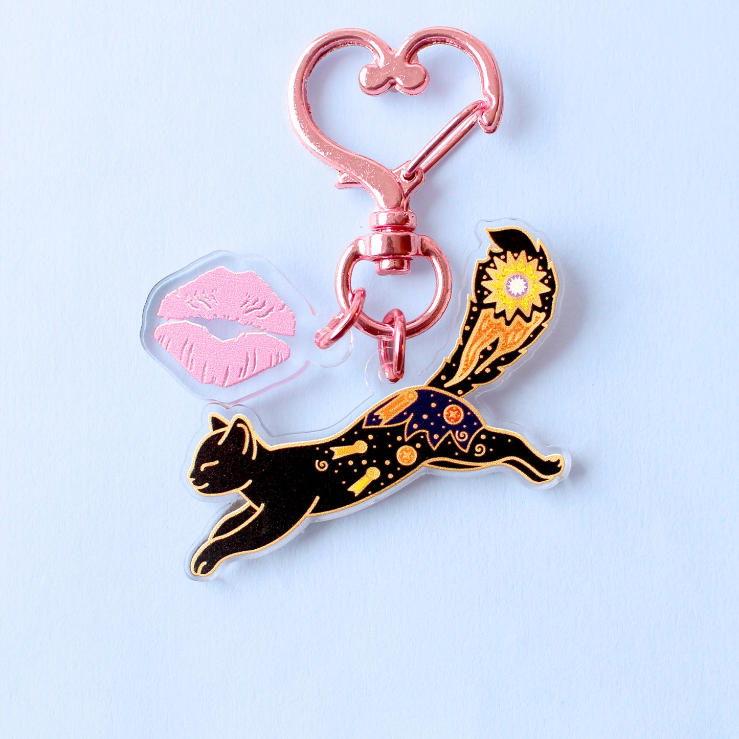 Comet Cat Acrylic Key Chain – Cosmic Cats Collection