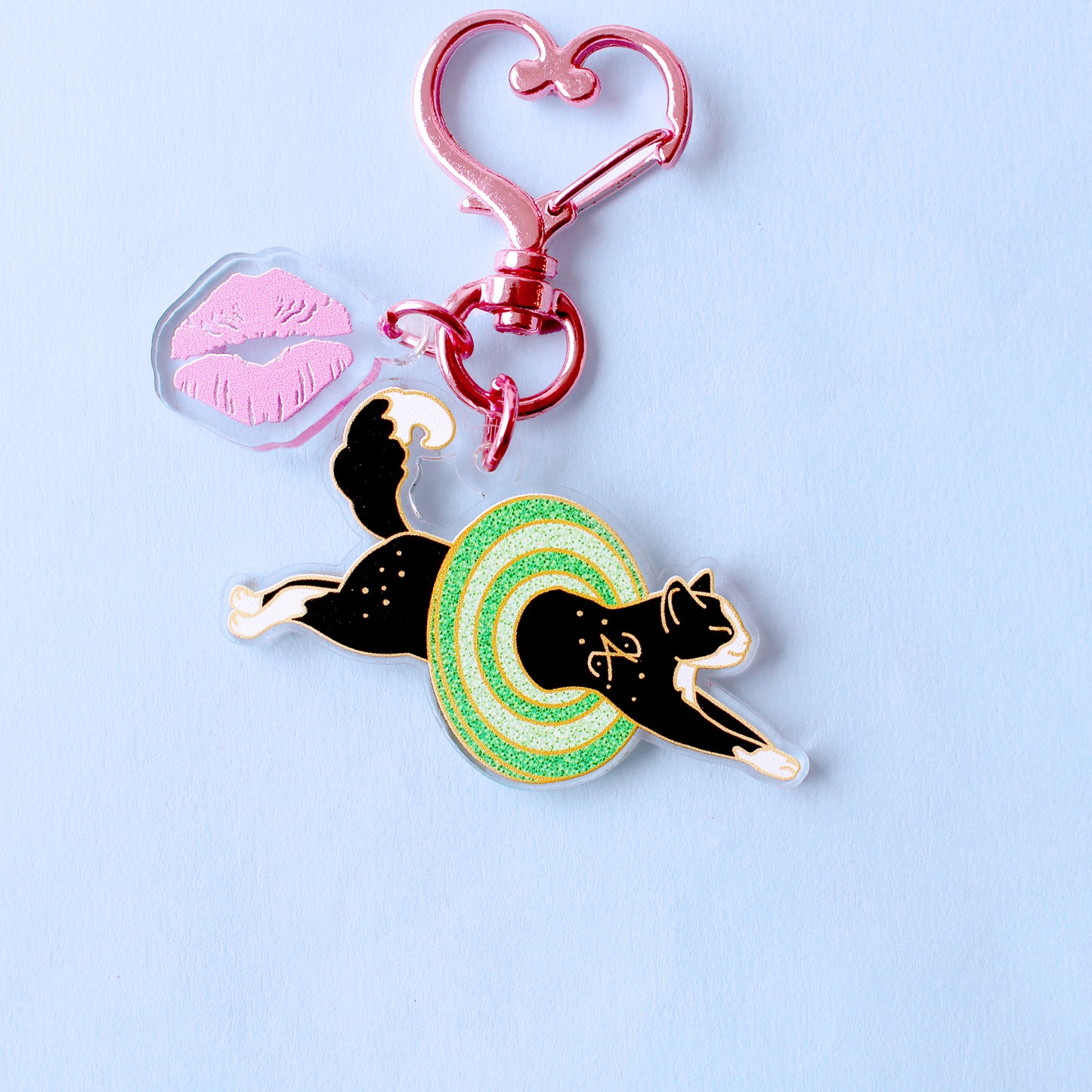 Space Portal Cat Acrylic Key Chain – Cosmic Cats Collection