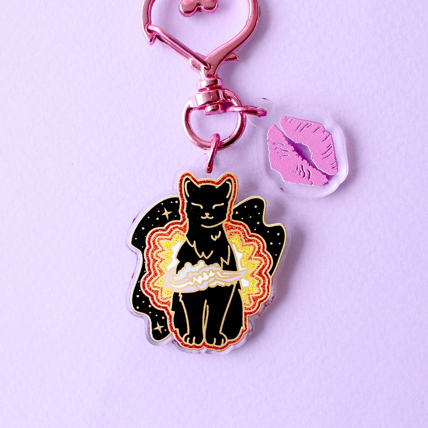 Supernova Cat Acrylic Key Chain – Cosmic Cats Collection