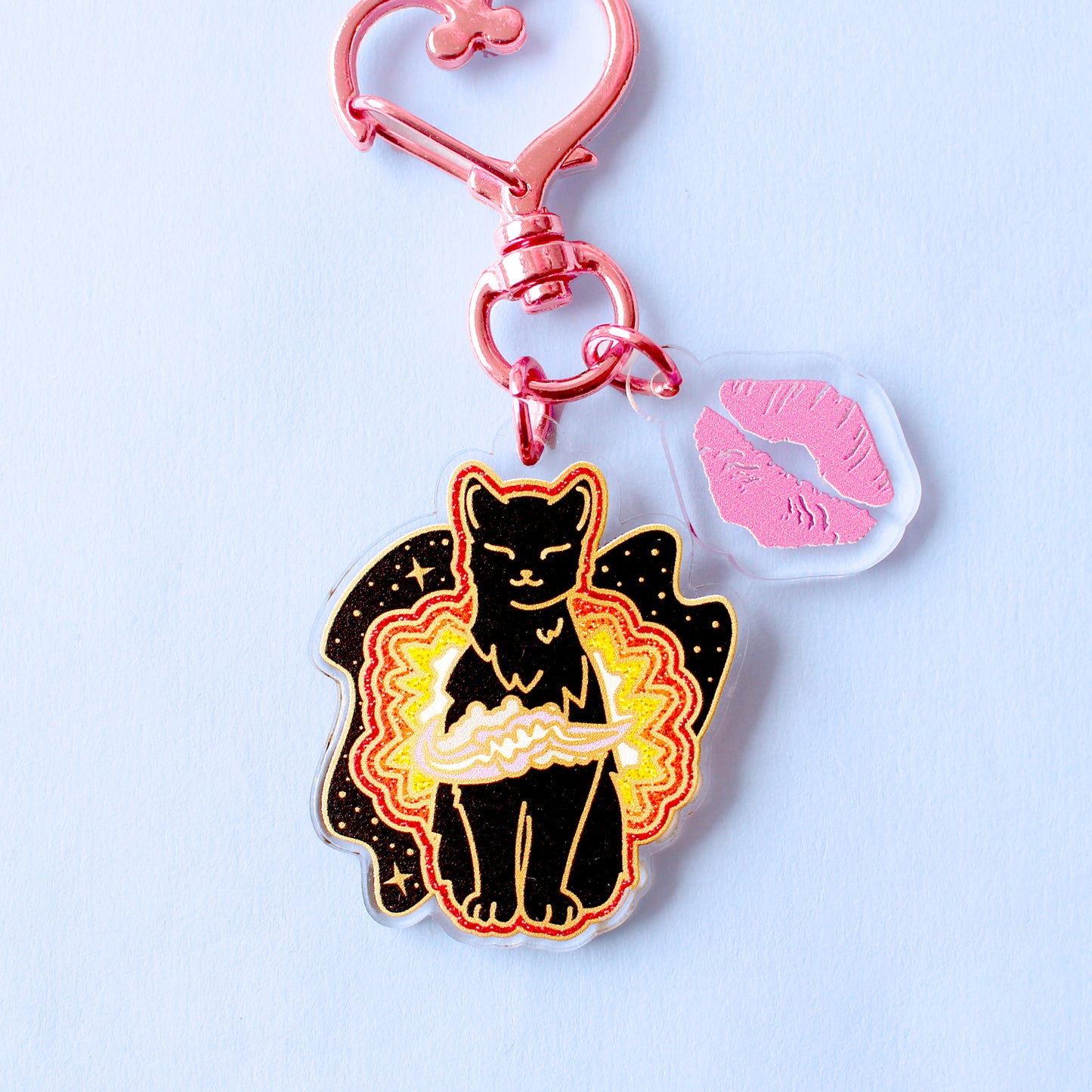 Supernova Cat Acrylic Key Chain – Cosmic Cats Collection