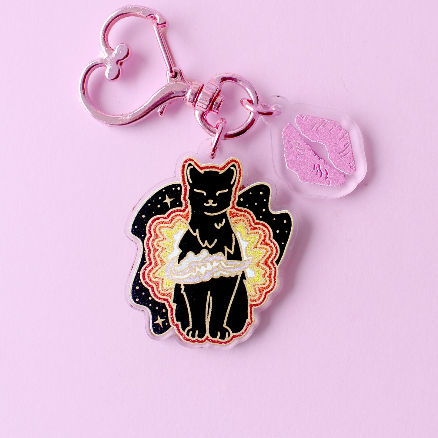 Supernova Cat Acrylic Key Chain – Cosmic Cats Collection