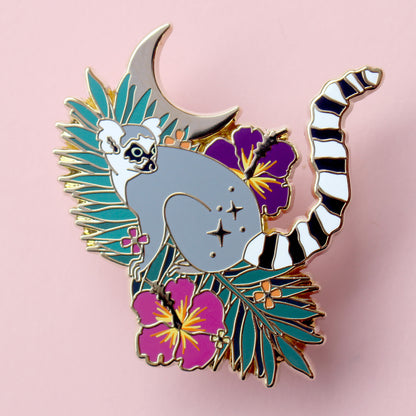 Lemur Enamel Pin