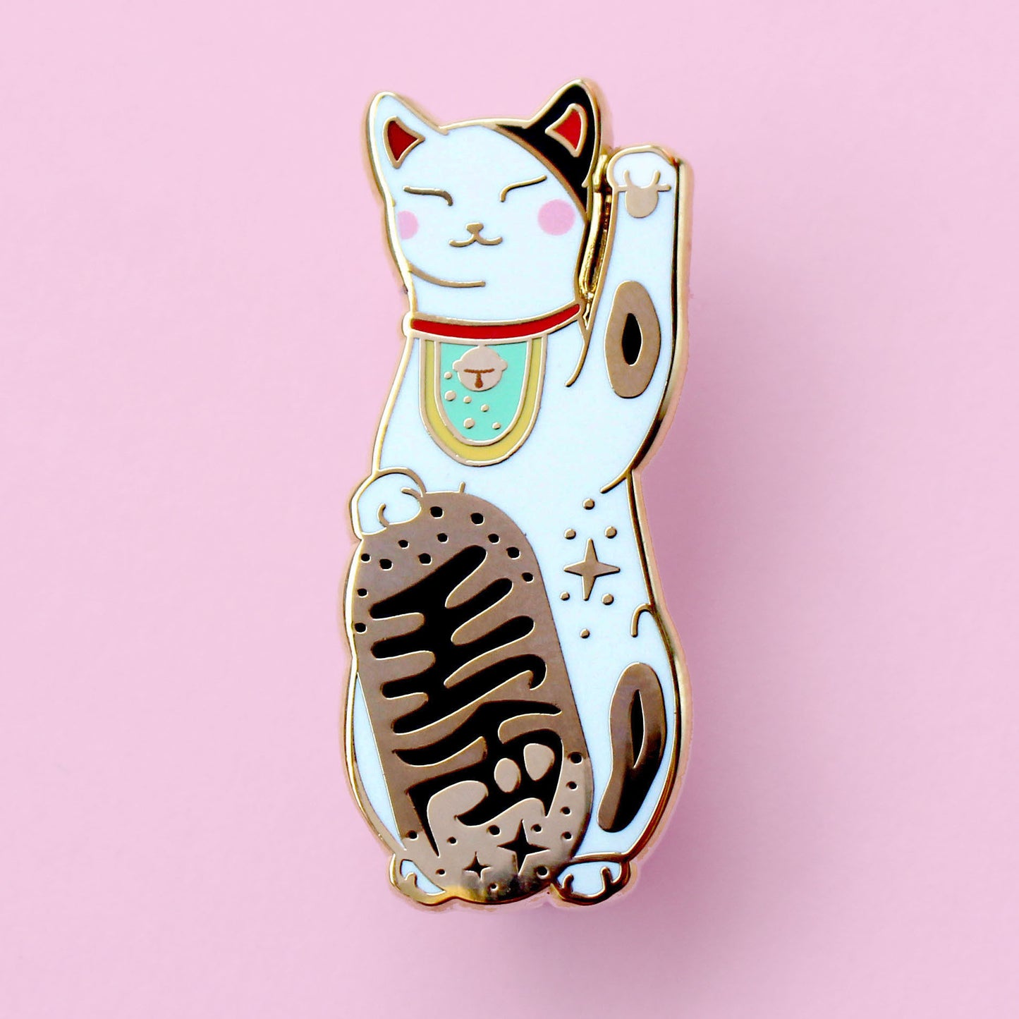 Lucky Cat Enamel Pin