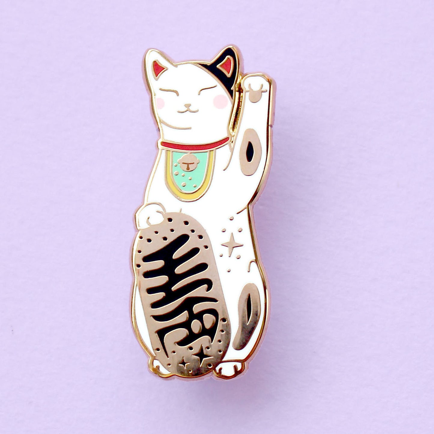 Lucky Cat Enamel Pin