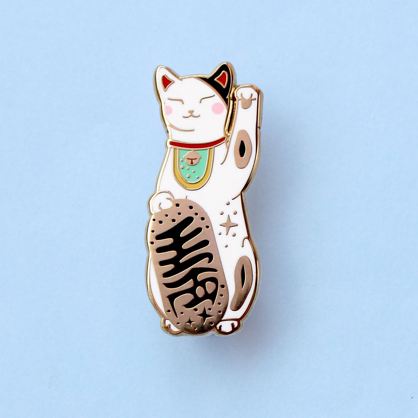 Lucky Cat Enamel Pin