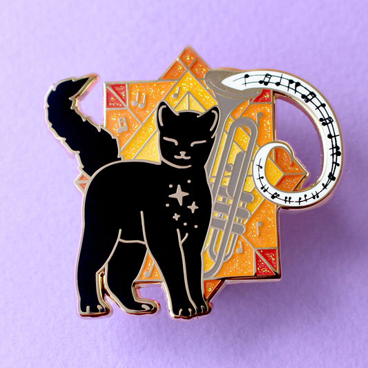 Music Cat Enamel Pin