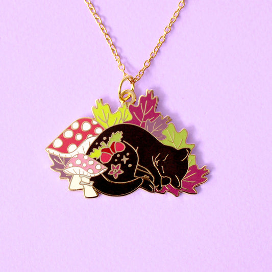 Fall Cat Necklace