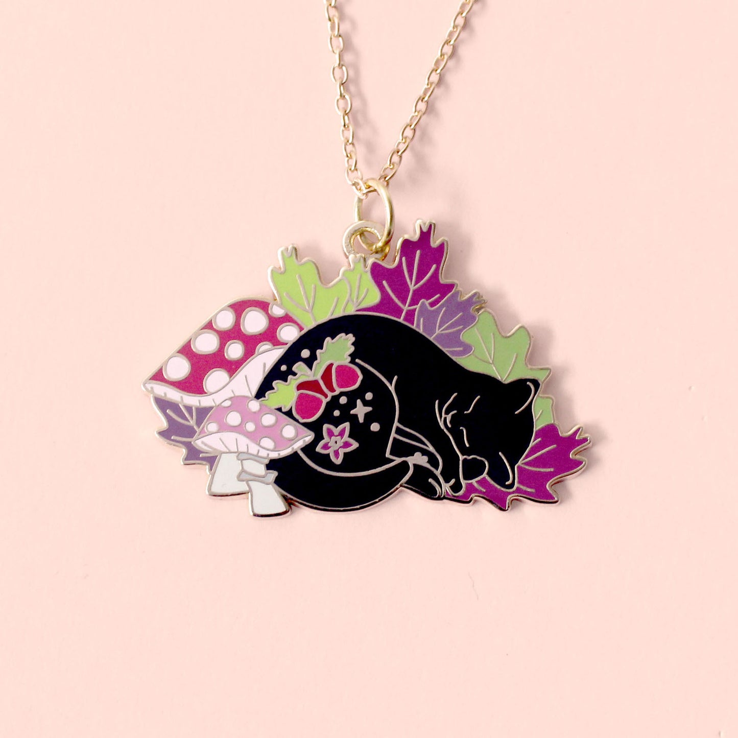 Fall Cat Necklace